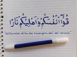 Surat nyoe neupeutamöng lam kawan surat madaniyah. Image Result For Kaligrafi At Tahrim Ayat 6 Ayat Membaca Anjuran