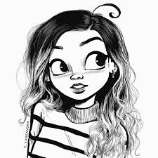 Black And White Profile Pictures Cartoon Time To Update My Profile Pic Cartoon Girl Drawing Cartoon Drawings Sketches Cartoon Drawings Of People