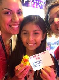 My "aww...nunu..." moment, during THE QUEST, I gave a little girl (maybe 4  years old) a little duckie to play with. She ran up onto the stage, gave  Graham the duckie. She