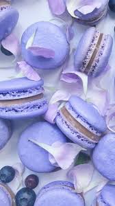 Saved by we heart it. Delecious Food Image Inspiration Purple Macarons Wallpaper