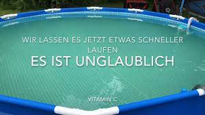 Poolpflege Mit Vitamin C Bei Grunem Poolwasser Youtube