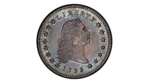 1795 1 Silver Plug Regular Strike Flowing Hair Dollar