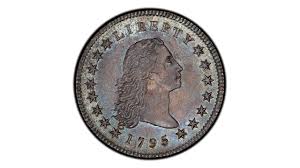 1795 1 silver plug regular strike flowing hair dollar