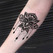 Tribal Boho Mandala Owl Kronleuchter Schwarz Henna Unterarm Tattoo Ideen Fur Boho Fur Henna Kronleuchter Manda In 2020 Neck Tattoo Tattoos Pattern Tattoo