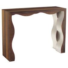 John Richard Modern Classic Profile Brown Silver Console Table 47 In 2020 Silver Console Table Designer Console Table Modern Classic