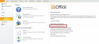 How To Find Microsoft Outlook Versions With Service Pack Update — Eway-Crm  Knowledge Base