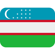 Im blauen bereich befinden sich ein weißer. Flagge Usbekistan Emoji