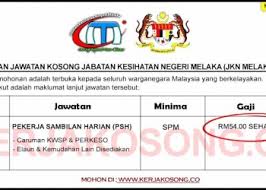 Jawatan kosong pejabat setiausaha kerajaan negeri sembilan (sukns). Jawatan Kosong Melaka