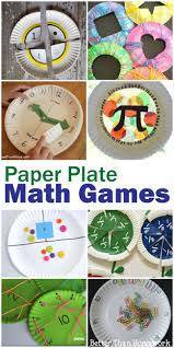 Math Paper Plate Games Maths Paper Math Games Fun Math