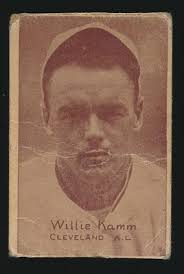 1931 W517 Strip Cards *Mini* -WILLIE KAMM (Cleveland Indians) *RARE MINI*  Brown