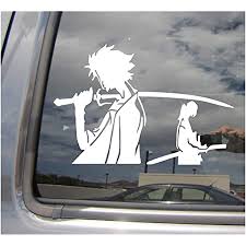 Check out our anime car decal selection for the very best in unique or custom, handmade pieces from our bumper stickers shops. Amazon Com Right Now Decals Samurai Champloo Anime Cars Trucks Moped Helmet Hard Hat Auto Automotive Craft Laptop Vinyl Decal Window Wall Sticker 10312 Home Kitchen
