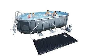 bestway 14259 piscine hors sol power steel ovale 549 x 274 x 122 cm filtre a sable bache echelle skimme piscine hors sol aspirateur pour piscine filtre a sable