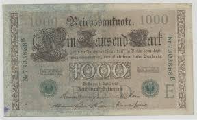 Eine gruppe von editoren man kann den schein an derzeit 20 verkaufsstellen in deutschland erwerben, vorrangig als werbeträger für freizeitangebote. 1000 Reichsmark 1910 Wertanalyse Deutsches Munzenforum