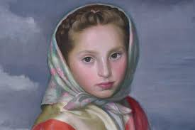 Sold at Auction: Fernando Briones, FERNANDO BRIONES (1905-1988). "ALDEANITA  ASTURIANA CON MANZANAS", 1940.