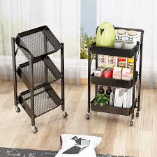 Kitchen flooring types that are moisture and water resistant include cork, vinyl, engineered hardwood, natural stone tiles and porcelain tiles. Buy Free Installation Folding Racks Kitchen Floor Multi Layered Vegetable Basket Baby Movable Storage Rack Trolley On Ezbuy Sg