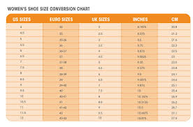 Unfolded Conversion Chart For Men And Womens Sock Size 2019