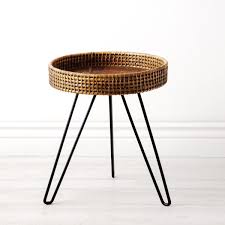 Amapura Small Round Rattan Side Table A Reminder To Escape Indochine Maison Rattan Side Table Side Table Small Side Table Decor