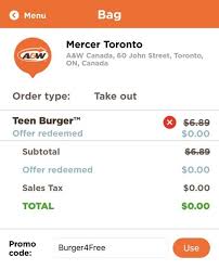 This is the board cover of my 'best coupon apps' board. Get A Free Teen Burger From The A W Mobile App Iphone In Canada Blog