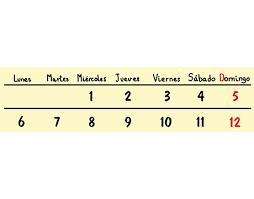 ¡ponte al día con la revista semana! Banco De Imagenes Y Signos Calendario Dias De La Semana