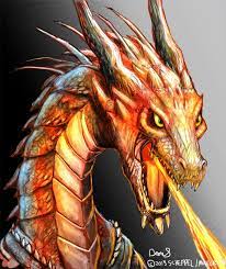 Fierce Fire Breathing Dragon Bust Fire Breathing Dragon Baby Dragons Drawing Dragon Drawing