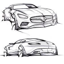 Mercedes Amg Gt Design Sketches Car Design Sketch Design Sketch Car Sketch