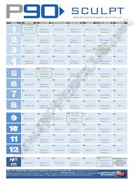 new p90 workout schedule print the