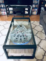 Better display cases versatile clear acrylic table top display case 6 x 6 x 24 (a086). Finally Added Some Glass Around The Sides Of This Coffee Table Perfect Fit Lego