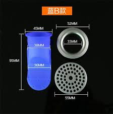 Smell Proof Shower Floor Drain Bathroom Plug Plumbing Trap Bath Water Sink Drain Plug Cover Hair Filter Catcher F Floor Drains Sink Drain Plug Plumbing Trap