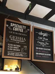 Coffee shop menu boards help increase sales and identify what you are serving. Menu Board Picture Of Bajareque Coffee House Roastery Panama City Tripadvisor