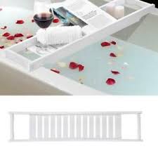 Bath caddies & trays └ shower & bath accessories └ bathroom accessories └ home & garden all categories food & drinks antiques art baby books, magazines business cameras cars, bikes, boats clothing, shoes & accessories coins collectables computers/tablets & networking crafts dolls. Bamboo White Bathtub Bathtub Caddies Trays For Sale Ebay
