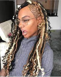 Shaved Sides Goddess Locs Healthyhair Naturalhairdoescare Goddessfauxlocs Fauxlocs Fauxlocsa Faux Locs Hairstyles Short Hair Styles Shaved Side Hairstyles