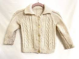 I tripled the yarn and used 8mm needles to. Kids Vintage Nordic Braided Cable Knit Fisherman Oat Gem