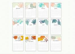 2021 Calendar Printable Monthly Planner Inserts Cute Quirky Modern Wall Calendar Instant Download Print A4 And Letter Calendar Decal Custom Decals Room Decals
