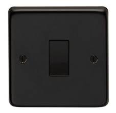 As a component of an electrical wiring or home wiring system, the installation of light switches is regulated by some authority concerned with safety and standards. Eurolite Matt Black 1 Gang 2 Way Single Light Switch Buy Online In Burundi At Burundi Desertcart Com Productid 57164761