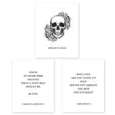 Check spelling or type a new query. Amazon Com Stoic Wall Art Collection Marcus Aurelius Memento Mori Epictetus Quotes Stoicism Wisdom Set Of 3 Prints 8x10 Unframed Handmade Products