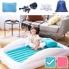 Amazon Com Sleepah Inflatable Toddler Travel Bed Inflatable Portable Bed Air Mattress Set Blow Up Toddler Travel Bed Baby Travel Bed Portable Toddler Bed