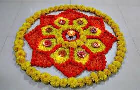 Small Rangoli Design With Flowers Rangoli Designs Flower Flower Rangoli Small Rangoli Design