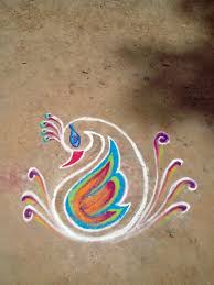 Peacock Rangoli Colorful Rangoli Designs Rangoli Border Designs Rangoli Kolam Designs