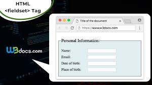 Optionally given a name with a child legend if this boolean attribute is set, the form controls that are its descendants, except descendants of its first. Html Fieldset Tag Usage Attributes Examples