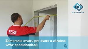 Osadenie kovovej zárubne postup : Zameranie Otvoru Pre Dvere A Zarubne Opodlahach Sk Youtube