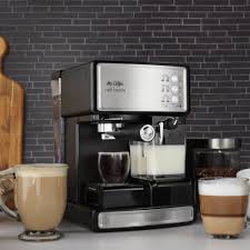I set the grind size to smallest which works great with my espresso machine while giving a fairly strong coffee. Mr Coffee Cafe Barista Mr Coffee