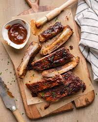 Carefully remove ribs from the oven, discard foil and brush generously with your choice of barbecue sauce. Bbq St Louis Ribs Oven Bites With Bri