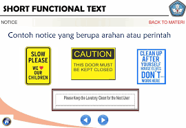 Contoh notice dalam bahasa inggris beserta terjemahan dan download 597 x 444 pixel. Short Functional Texts 1 Ppt Download
