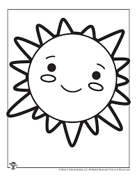 Worksheet fun in the sun. Cute Sun Coloring Page For Kids Woo Jr Kids Activities