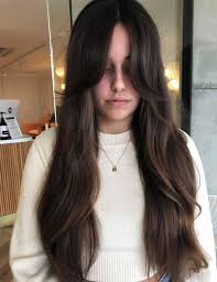 When going dark all round, make sure to add some vibe to your straight hair with layering and long curtain bangs, blended into your side tresses to frame the face. Glow Fresh Layers And Curtain Bangs Cut Annalisse Facebook