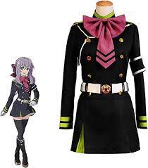 Amazon.co.jp: Seraph of the End Cosplay Costume, Shinoa, Costume, Disguise,  Uniform, Military Uniform, Complete Set with Wig, Anime, Character,  Costume, Events, Parties, Halloween, Christmas, Stage Costume, Performance  Clothes, School Festivals ...