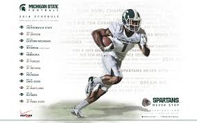 Michigan State Football Releases 2014 Schedule Poster With