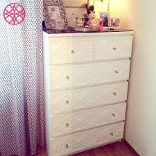 Featuring a soft dark blue finish, pewter cup pulls. O Verlays Khloe Kit For Ikea Malm 6 Drawer Chest Ikea Malm Ikea Malm Drawers Ikea Dresser Makeover