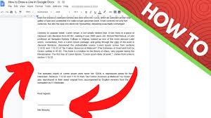 Check spelling or type a new query. How To Draw A Line And Signature Line In Google Docs Youtube