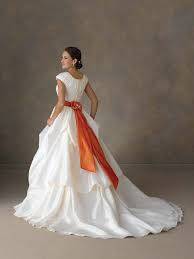 Wedding Gown Giveaway On Bonny S Blog Bride Chic Burnt Orange Wedding Dress Orange Dress Wedding Colored Wedding Dresses